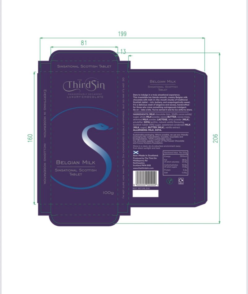 SINSATIONAL TABLET 100g bar