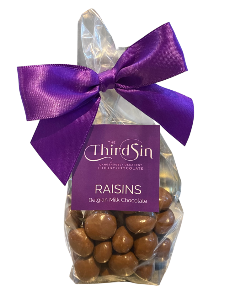 CHOCOLATE RAISINS
Belgian Milk Chocolate